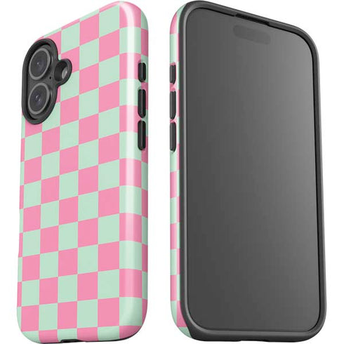 Watermelon Checkered iPhone 16 Plus Impact Case